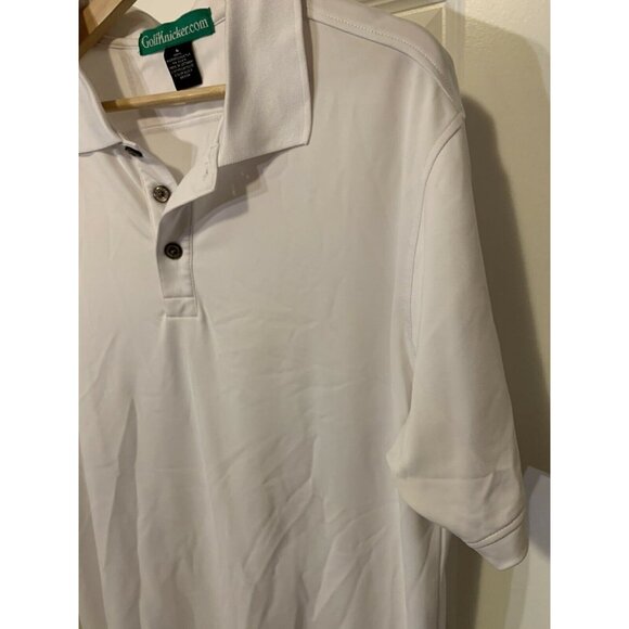 POLO GOLF SHIRT by‎ GOLFKNICKER.COM MEN'S Sz L White Pro Celebrity - Picture 7 of 8